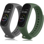 SILICONE STRAPS UNIVERSAL MI BAND 2 PACK (COLOR GREY,GREEN)