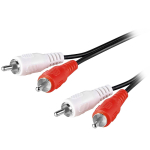 50028 RCA CONNECTION CABLE - 2 RCA male/2 RCA male 1,5m