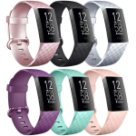 SILICONE STRAPS 6 PACK FOR FITBIT 3/4